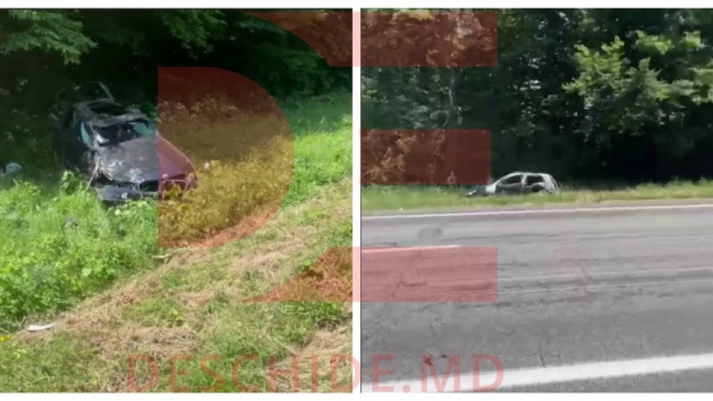 Accident grav la Strășeni. Șoferul unui BMW a murit, iar alte două persoane au ajuns la spital